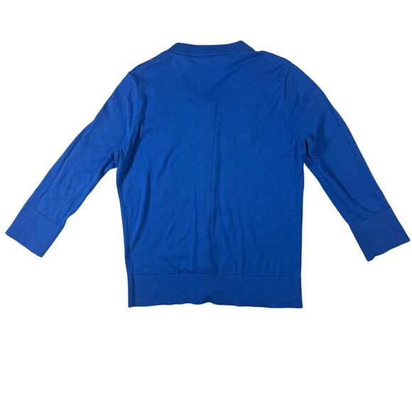 Kate Spade Arcadia Embellished Cardigan Women’s S Royal Blue Beaded Knit - Picture 4 of 9